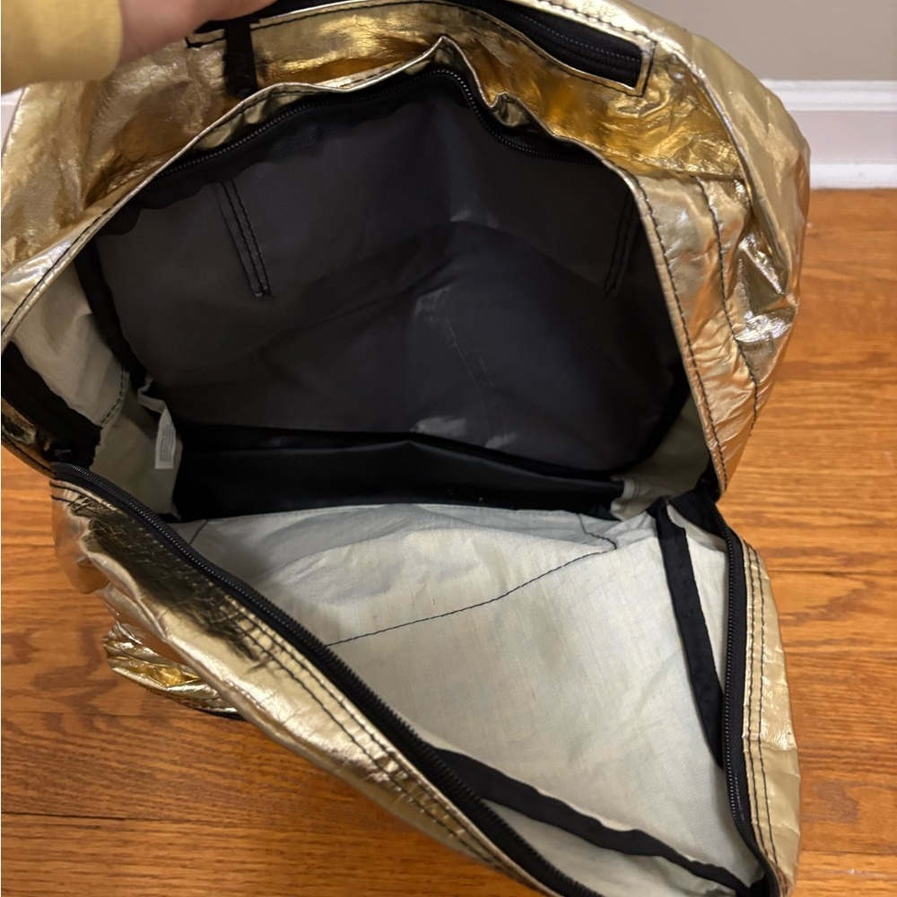 Gold Metallic Backpack - Picture 3 of 6